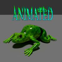 frog animaton 3d model