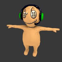 Low poly Voodoo Doll