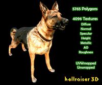 Dog K-9 - PBR - Textured