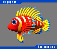 Cartoon Fish04 Rigged