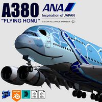 Airbus A380 ANA FLYING HONU design