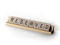 Scrabble Letter Tiles Reserved