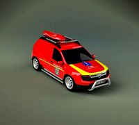 Dacia duster Van 3D models detalied poly
