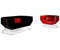 Foxhole armchair and sofa by spHaus