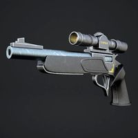 Pistol with an optical sight