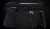 M9 Beretta - High poly