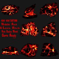 lava rock set 04
