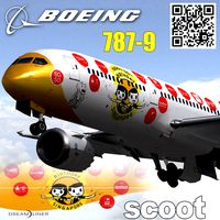 Boeing 787-9 FlyScoot Maju-Lah 9VOJE