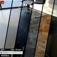 TUREX INTERNATIONAL Marble Tiles Set