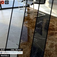 TUREX INTERNATIONAL Marble Tiles Set