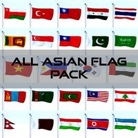 All Asian Flag Pack