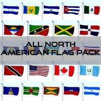 All North American Flag Pack