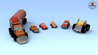 Low Poly Raider Cars