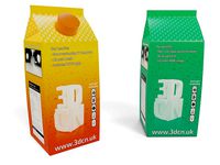 Milk carton and Juice carton with plastic cap