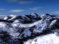 snow mountains terrain