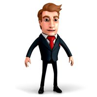 Businessman Cartoon Character
