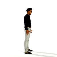 Confident business man in white pants