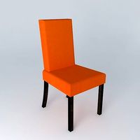 Orange chair cover MARGAUX houses the world