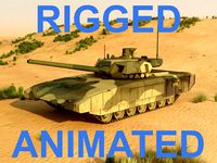T14 Armata Rigged and animated
