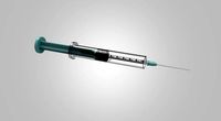 Disposable Syringe for Injections 3D Model