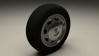 Porsche 356 Wheel 3D Model