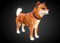 Dog Redhead Low Polygon Art