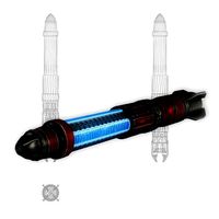 Missile 3 sci-fi low poly