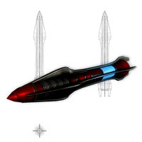 Missile 5 sci-fi low poly