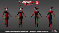 HarleyQuinn Classic v2 3D models low poly