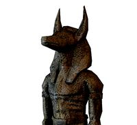 Low poly egyptian Anubis