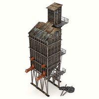 Old coal wooden tipple
