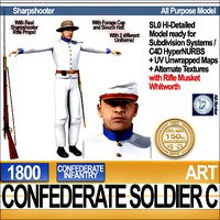 Civil War Confederate Soldier C Infantry Sharpshooter
