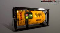 Sci fi small lowpoly gas tank