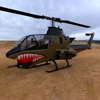 AH1 Cobra Helicopter 3D Model