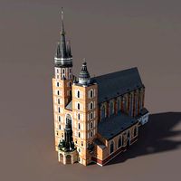 Church St Maria Low poly model