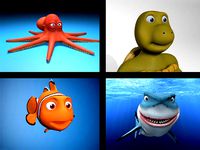 cartoon rigged characters