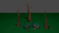 Spooky Environment Asset Pack Low-Poly