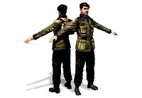 WWII Partisan 3D Character