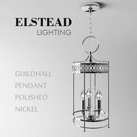 Guildhall Pendant Polished Nickel