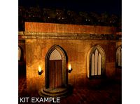 Six Piece Medieval Village Builders Kit