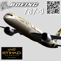 Boeing 787-9 Etihad airways livery
