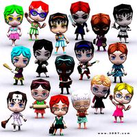 3DRT - Chibii People Females
