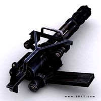 3DRT - Modern Firearms Animated - Minigun M134