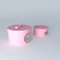 2 round boxes Angelica houses the world