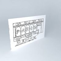 Wall decortion Bistrot de Paris houses the world