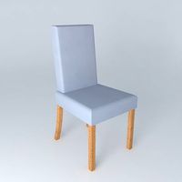 Chair cover MARGAUX washed blue linen cloud houses the world