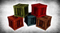 Cartoon Wood Crates