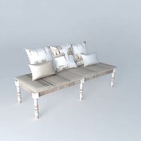 bench Casablanca houses the world