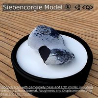 Scanned firestone from the Baltic sea render and game ready