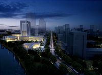 Exterior Office Building Scene 020